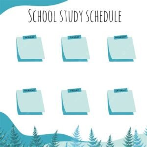 How to build a study schedule