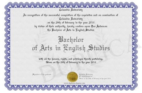 bachelor of arts in english